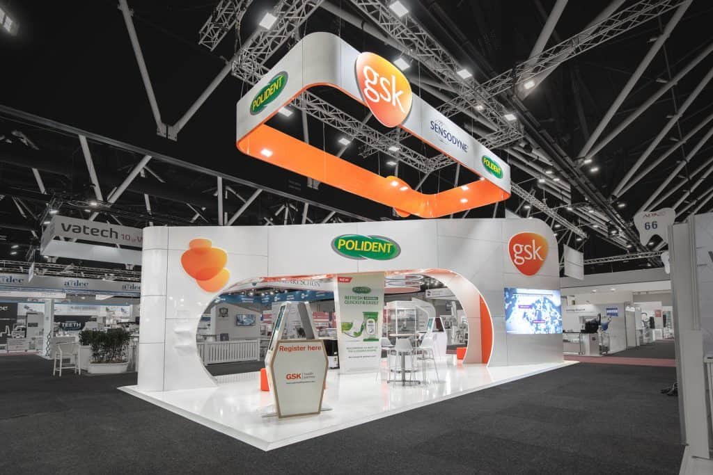 GSK custom exhibition stand at ADX 2020 by Expocentric.com.au
