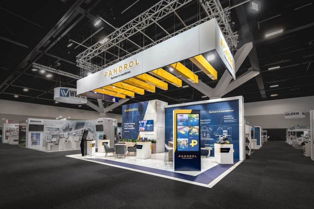 Pandrol custom exhibition stand at AusRail by Expocentric.com.au