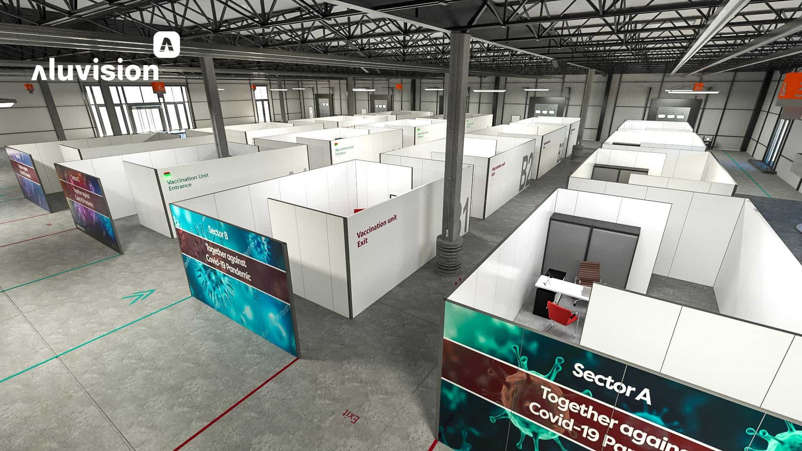 Expo Centric's portable walls, temporary partitions and room dividers for schools & government entities
