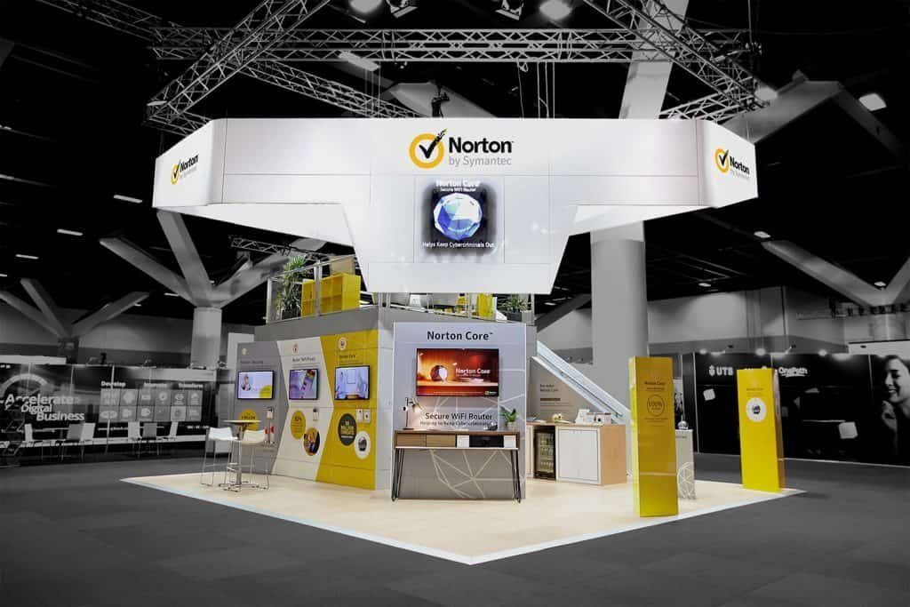 Norton showtopper tradeshow stand by Expocentric.com.au