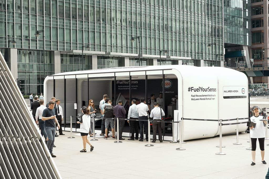 Car AirClad outdoor event activation by Expocentric.com.au