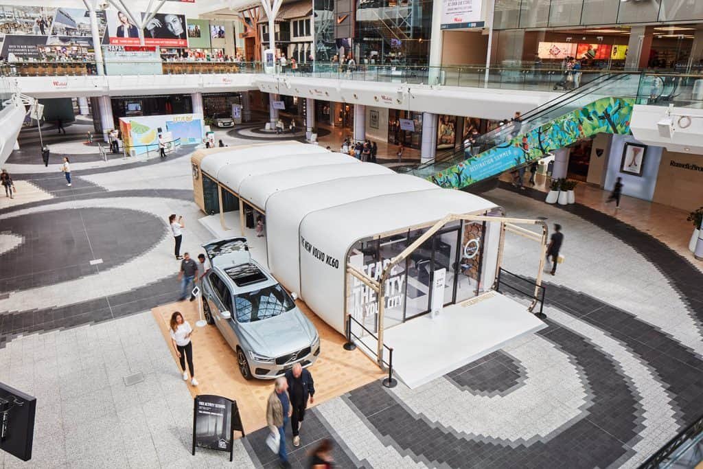 Volvo shopping mall display by Expocentric.com.au