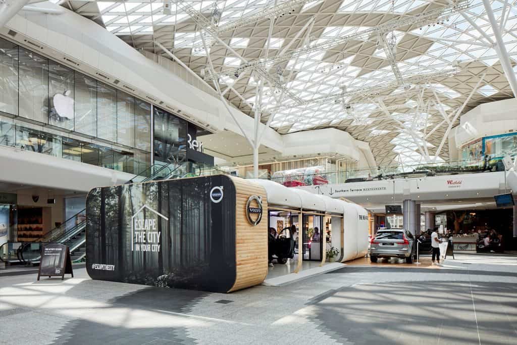 Volvo shopping centre activation setup image by Expocentric.com.au