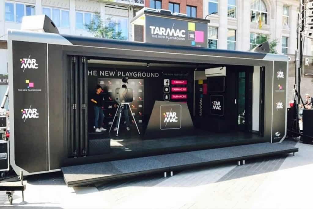 Tarmac roadshow trailer image by Expo Centric