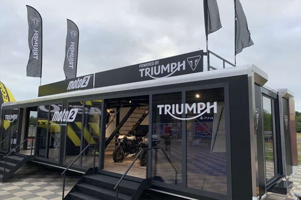 Triumph roadshow trailer image by Expo Centric