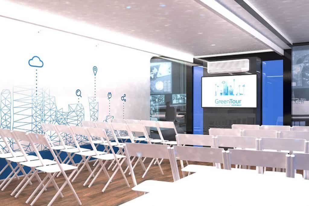 Optimus roadshow interior trailer image by Expo Centric