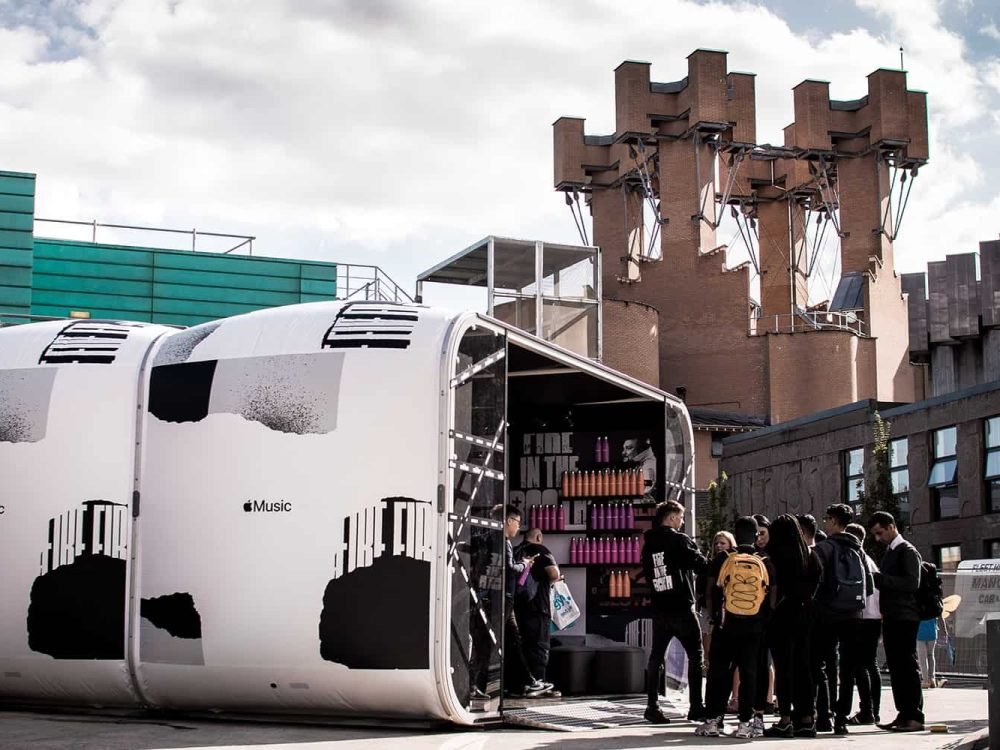 Apple Outdoor event design, planning and management by Expocentric.com.au