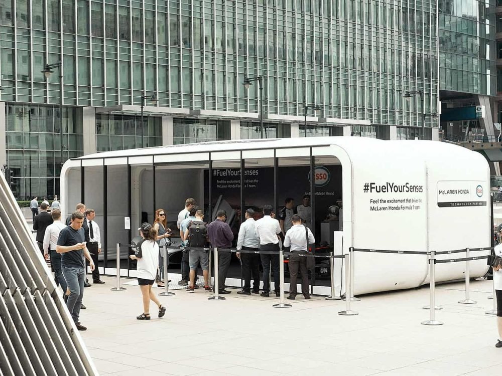 Car AirClad outdoor event activation by Expocentric.com.au