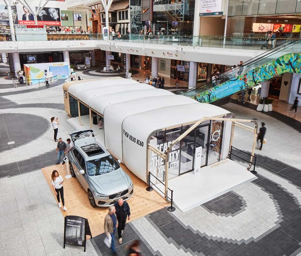 Volvo shopping mall display by Expocentric.com.au