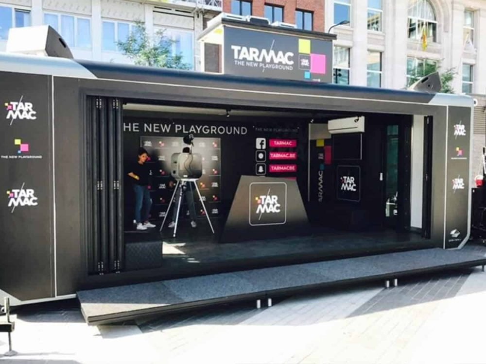Tarmac roadshow trailer image by Expo Centric
