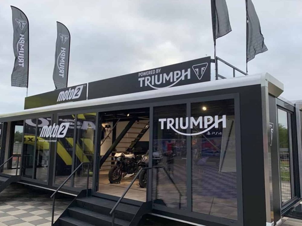 Triumph roadshow trailer image by Expo Centric
