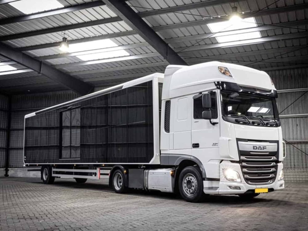 Optimus roadshow trailer truck image by Expo Centric