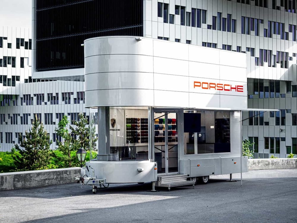 Porsche event trailer image by Expo Centric