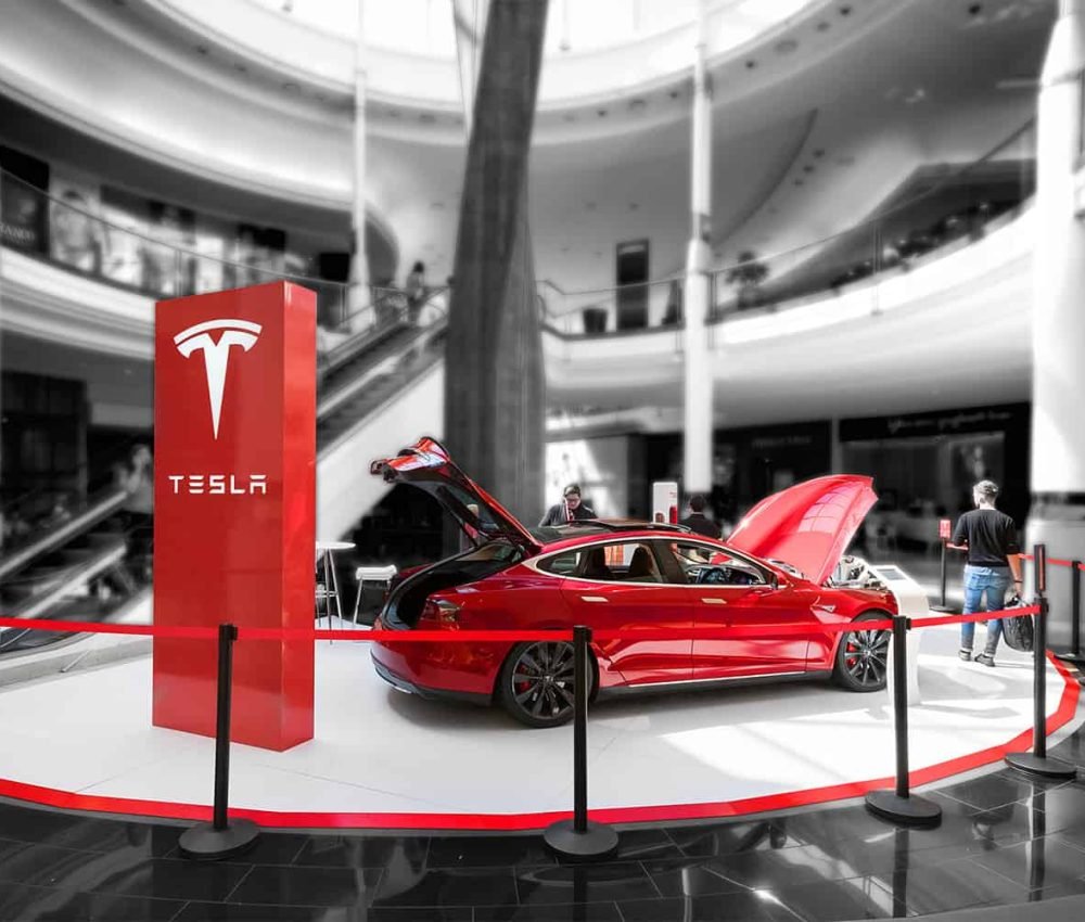 Telstra shopping centre display image by Expocentric.com.au
