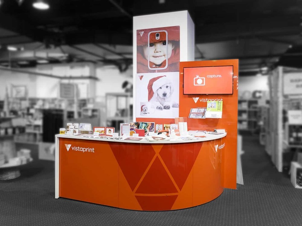Vistaprint Kiosks at Sydney Myer 2014 by Expocentric.com.au